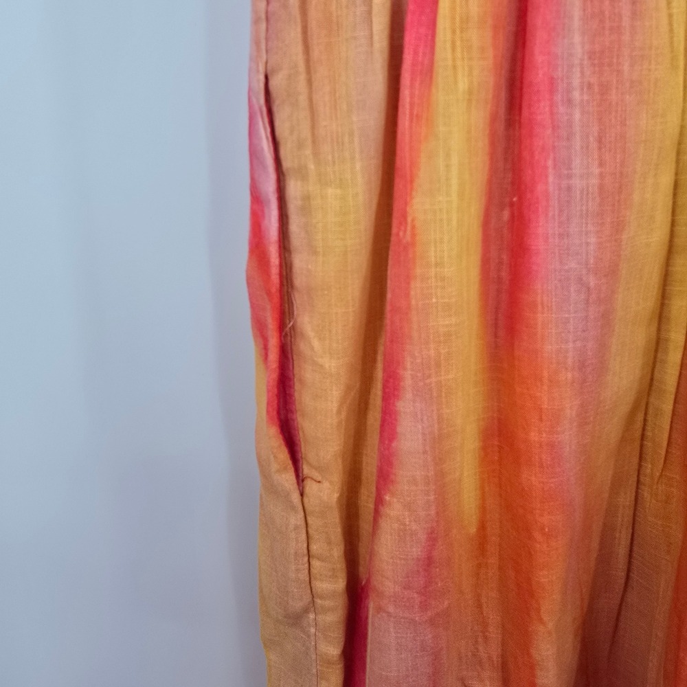 Anthropologie‎ Watercolor Smocked Maxi Dress Peregrine Midi Boho Flutter Sleeve - Picture 7 of 12